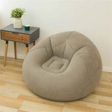 1pc Inflatable Folding Outdoor Casual Leisure Office Slouchy Sofa, Single Seat, Bean Bag Chair