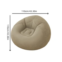 1pc Inflatable Folding Outdoor Casual Leisure Office Slouchy Sofa, Single Seat, Bean Bag Chair