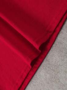 2 piezas athleisure patrón de araña de cuello redondo de manga corta pantalones cortos de gimnasia conjunto, adecuado para el diario casual de viaje - Burdeos - Ver 7