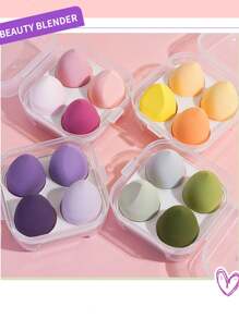 Ultra Soft Makeup Sponge, Versatile For Dry & Wet Application, Makeup Cosmetic Puff, Makeup Tool, Personal Care Accessory, Gift, Christmas - Various - View 1