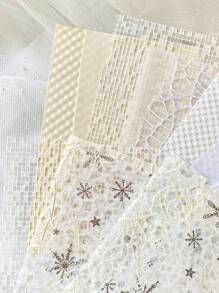 16 张/包大尺寸 INS 风格柔和白色纹理纸，DIY 剪贴簿，日记本，办公用品