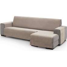 Ecommerc3 | Housse de canapé méridienne avec bras droit et  240 cm - Housse de canapé méridienne avec poches 100 % fabriquée en Espagne - Beige - Voir 1