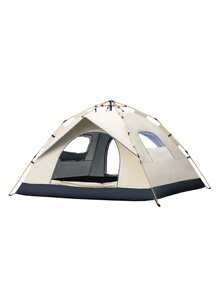 1 set Carpa de campamento portátil plegable y totalmente automática para exterior, resistente al agua y a los rayos UV, gruesa - Multicolor - Ver 8