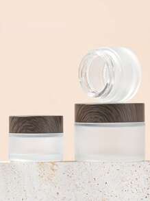 1 件装乳液可再填充玻璃瓶储存眼霜密封分配器面膜化妆品罐容器 - 彩色 - 查看 4