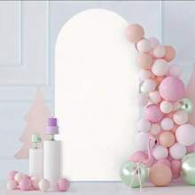 Versatile White Arch Kit Backdrop Polyester Single-Sided For Weddings Birthdays Showers Jungle Animals & Butterfly Theme - White - View 2