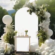 Versatile White Arch Kit Backdrop Polyester Single-Sided For Weddings Birthdays Showers Jungle Animals & Butterfly Theme - White - View 8