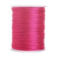 100m/Rolo Cordão Trançado de Nylon de 1,5mm para Nós Chineses, Acabamento, Fabricação de Joias, Pulseiras e Colares