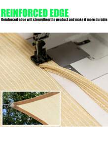 Toldo de sombra de 3 lados - Transpirable, resistente a los rayos UV, durable para exteriores