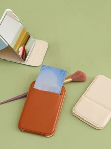 多色便携式翻盖化妆镜、卡片收纳、学生迷你美容镜可折叠磨砂公主镜、化妆镜、袖珍小梳妆镜、旅行镜、美容产品、客厅家居卧室浴室家居装饰、旅行用品、婚礼、派对、生日、送给男士、妈妈、爸爸、最好的朋友、老师的礼物、新年、配饰、有趣的礼物 - 彩色 - 查看 7