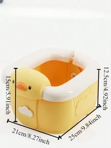 1件家用男女厕所训练马桶便携式儿童户外折叠马桶儿童尿壶男女宝宝旅行便盆车载婴儿儿童尿壶男女宝宝塑料户外便携式马桶小马桶加固加厚折叠便携收纳 - 彩色 - 查看 2