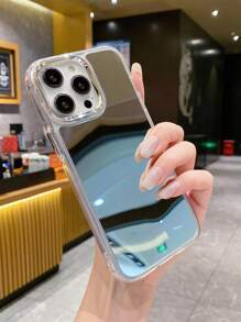 奢华银色镜面手机壳适用于 16/16 Pro / 16 Plus / 16 Pro Max - 銀色 - 查看 4