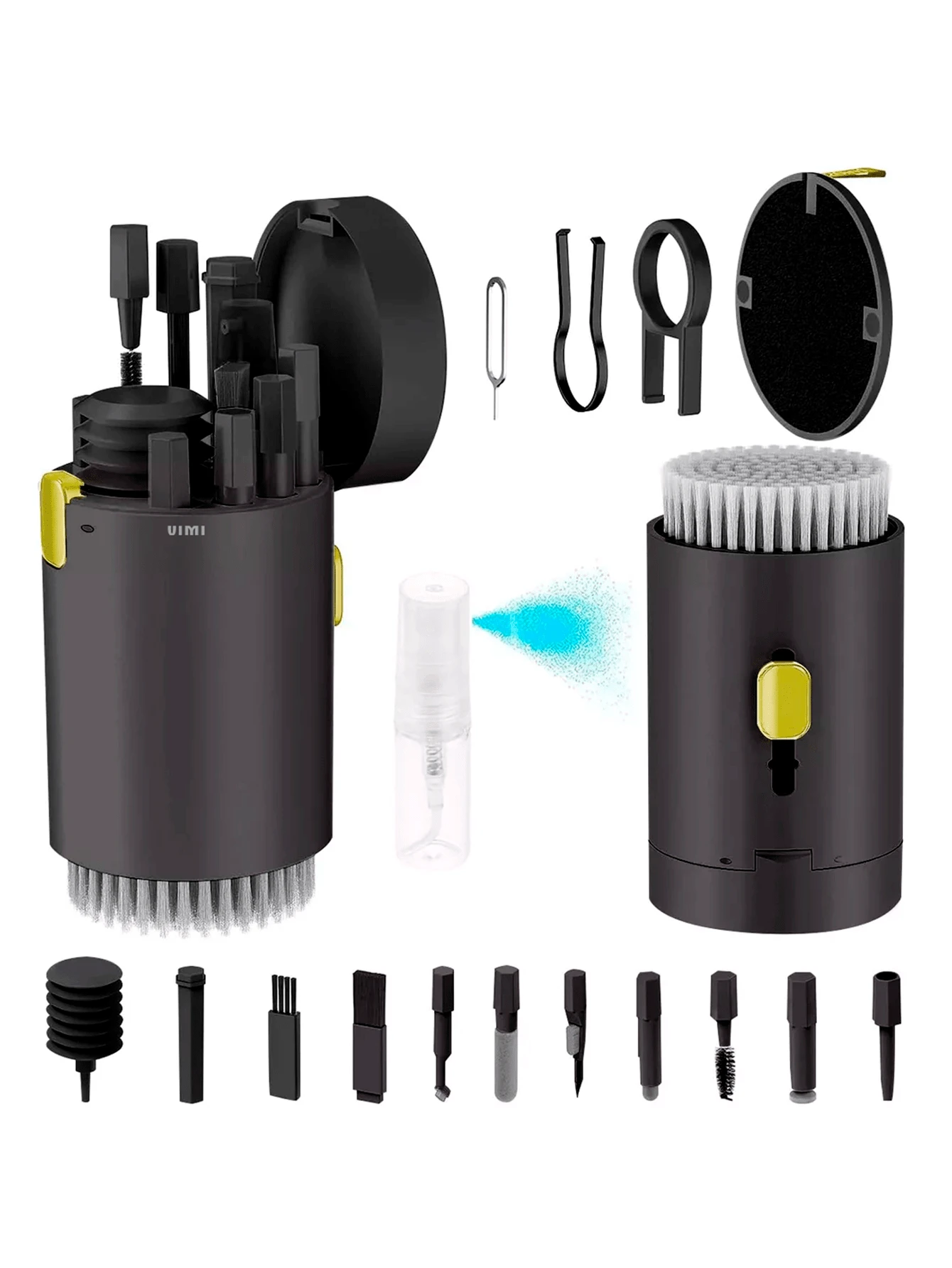 Kit De Limpieza 20 En 1 Multiusos Brochas Teclados Celulares Audífonos Lentes
