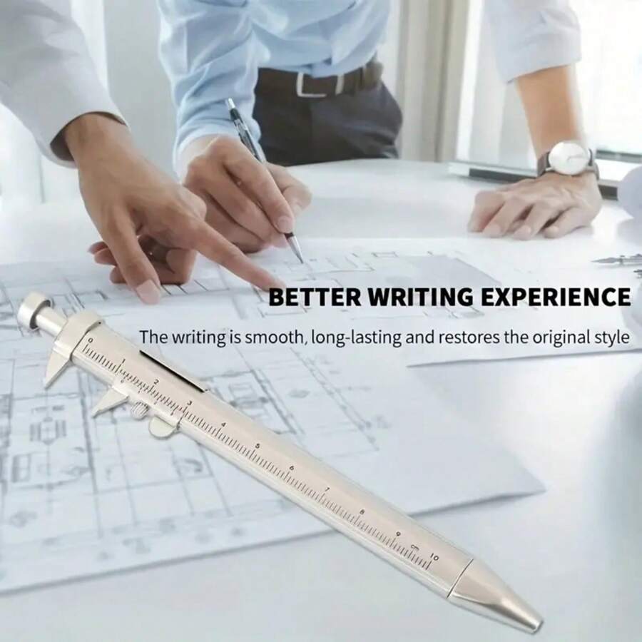 3pcs Premium Vernier Caliper Ballpoint Pen Set 0100mm Scale