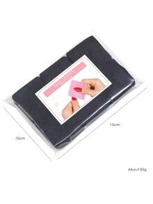 Misscheering 300 CÁI Khăn lau móng tay không có xơ, Miếng tẩy sơn móng tay Khăn lau mở rộng lông mi, Miếng tẩy sơn móng tay Acetone không dệt mềm Khăn lau móng tay để chuẩn bị móng tay và tẩy sơn gel - màu đen - Xem 4