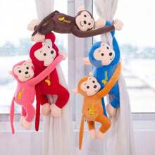 1 pieza Muñeco de peluche colgante de mono con sonido, color aleatorio al despachar - Multicolor - Ver 11