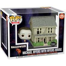 HALLOWEEN POP FIGUR MICHAEL MYERS MIT MYERS HAUS EXKLUSIV - Limitierte Edition Sammlerfigur Funko Pop - Funko Pop detailliertes und realistisches Design - Funko Pop ideal als Geschenk - Funko Pop große Auswahl an Charakteren - Verschiedenfarbig - Übersicht 1