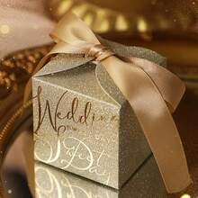 10pcs Frosted Wedding Favor Gift Boxes Elegant European Style High-End Gift Boxes Paper Packaging Boxes - 10pcs - View 2