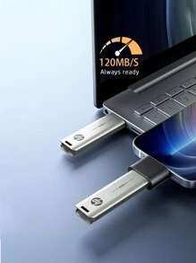 HP HP 256GB 128GB USB 3.2 Flash Drive,Metal Shell USB Drive, With Lanyard USB/Type-C Adapter