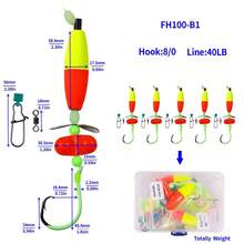 HENGJIA Catfish Float Rigs, Catfishing Tackle Floats With Rattler Rigs For Catfish Fishing 6/0 8/0 10/0 Circle Luminous Hooks - Multicolor - View 20