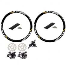 Pair Of Vmaxx Wheels Rim 26 Double Wall Reinforced Dh For Disc Brakes - 黑色 - 查看 1