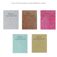 5 Cái/bộ Mini Nhiều Màu Sắc Lấp Lánh Miếng Ghi Nhớ, Di Động Kích Thước Tiện Dụng, Giấy Chất Lượng Cao, Các Loại Màu Sắc - 1 bộ 5 cuốn - Xem 1