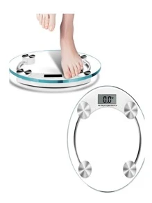 Glass Personal Digital Body Scale Indoor Bathroom - Silver - View 5