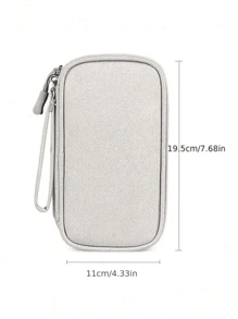 1/2pcs Travel In Style With Our Waterproof Electronic Storage Bag - Perfect For U Disks, Hard Disks, Headphones, And More!Travel Organizer Small Suitcase Accessories Home Cruise Essentials Travel Bag Mini Portable Travel Organizer Portable Holiday Organizer