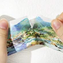 1 Roll Removable 4 Season Landscape Decoration Scrapbooking DIY Sticker Tape For Journal, Album - Multicolor - View 8