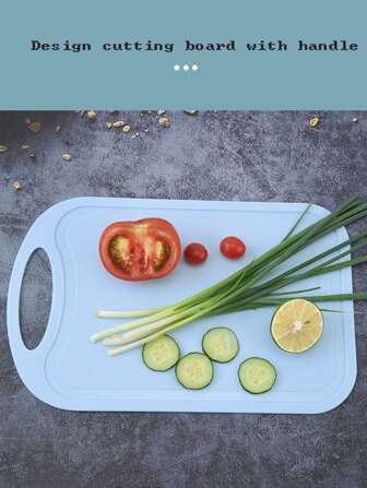 1pc PP Material Cutting Board, Kitchen / Dorm Room Plastic Board For Fruits, Fresh Vegetables, Baby Food, Anti-Bacterial & Odor-Free Portable Children Kitchen Tableware Play Set