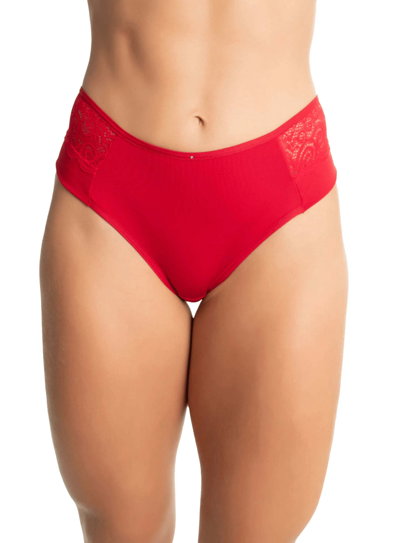 Palla Wide Thong With Double Thread Lace - Đỏ - Xem 1