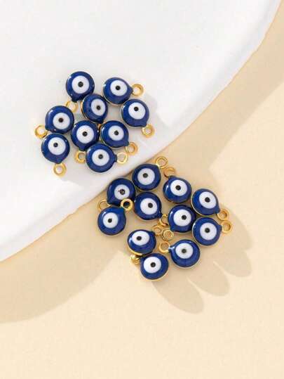 10/20 pezzi Pendenti occhio del diavolo blu per accessori fai-da-te, orecchini, bracciali, collane