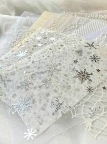 16 张/包大尺寸 INS 风格柔和白色纹理纸，DIY 剪贴簿，日记本，办公用品