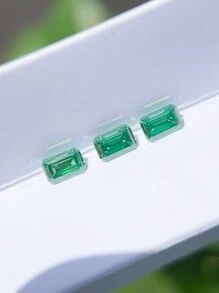 1 pieza Diamante suelto de moissanite verde de alta calidad con forma asimétrica VVS apto para montaje de joyas, aretes