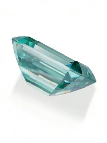 1 pieza Diamante suelto de moissanite verde de alta calidad con forma asimétrica VVS apto para montaje de joyas, aretes