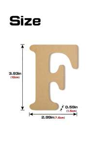 1pc Wooden Crafted English Letter Decor Piece, Suitable For Home, Living Room, Reception Counter Best Gifts Birthday Graduation