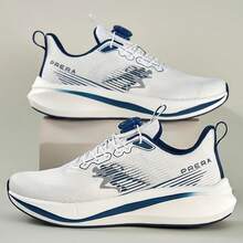 Giày chạy bộ thể thao thông thường nhẹ, thoáng khí thoải mái cho nữ, mùa hè - Trắng và xanh - Xem 4