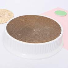 1pc Corrugated Cardboard Cat Scratching Board & Cat House Combo, Moisture-Proof &  Cat Toy - Multicolor - View 6