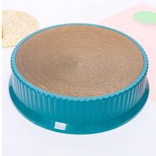 1pc Corrugated Cardboard Cat Scratching Board & Cat House Combo, Moisture-Proof &  Cat Toy - Multicolor - View 8