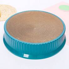 1pc Corrugated Cardboard Cat Scratching Board & Cat House Combo, Moisture-Proof &  Cat Toy - Multicolor - View 7