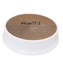 1pc Corrugated Cardboard Cat Scratching Board & Cat House Combo, Moisture-Proof &  Cat Toy - Multicolor - View 2