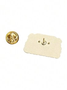 1pc Inspirational Keep Smiling Letter Enamel Brooch, Fashion Cute Apparel & Bag Accessory - Multicolor - View 4