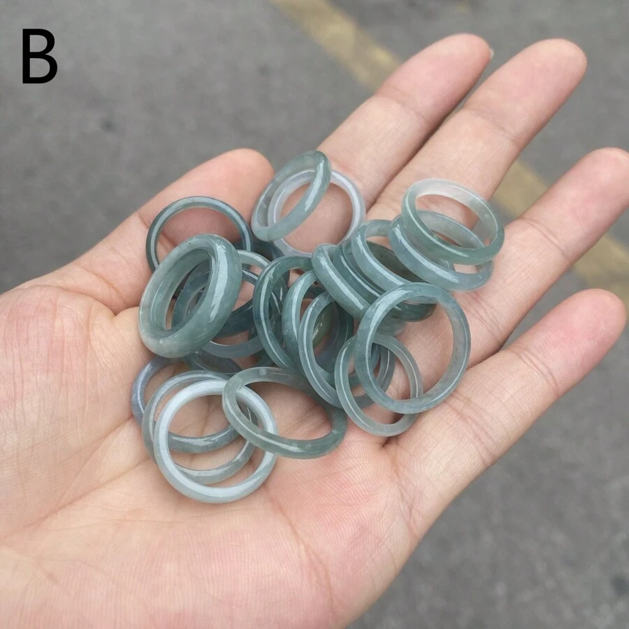 1 Pc Natural AAAAA Emerald Ring, Green Jade Ring, Sapphire Emerald Ring, Equal Size, Perfect For Rings, Collections And Accessories, Suitable For Ladies Valentine's Day Party Girl Holiday Gifts, Gifts For Her.