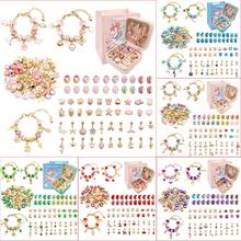 1Set Charm Christmas Bracelet Making Kit, Jewelry Making Kit Colorful DIY Charm Beads Pendant Set Women Stuff For Kids Cute Stuff For Teen Girls Gifts With Gift Box Birthday Gift Christmas Gift - Multicolor - View 1
