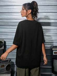 Women T-Shirts - 黑色 - 查看 4