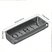 Égouttoir mural multifonctionnel, étagère à épices en plastique avec plateau d'égouttage pour plan de travail de cuisine et évier - Support de rangement en plastique ABS - Voir 2