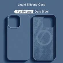1pc Luxury Liquid Silicone I Phone Case 16 11 13 12 14 15 Pro Max Plus Apple Cases Shockproof Protective Phone Cover