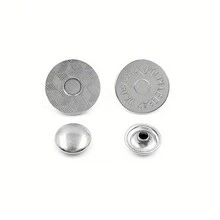 10 Chiếc Đinh Tán Hai Mặt Mỏng Hoa Khóa Từ Tính, Khóa Từ, Đường Kính 18 Mm, Cho Túi Xách Và Phụ Kiện - Nhiều màu - Xem 9