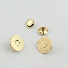 10 Chiếc Đinh Tán Hai Mặt Mỏng Hoa Khóa Từ Tính, Khóa Từ, Đường Kính 18 Mm, Cho Túi Xách Và Phụ Kiện - Nhiều màu - Xem 6
