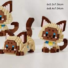 1 Conjunto de Blocos de Construção de Partículas Pequenas em ABS, Série Fofa de Animais de Desenho Animado com Cachorros e Gatos de Estimação Adoráveis como Huskies, Buldogues, Corgis, Gatos Laranja, Ragdolls, Siameses, Adequado para Volta às Aulas, Ano Novo, Páscoa, Dia dos Namorados, Aniversário e Outros Presentes para Feriados. Também pode ser usado para Decoração Caseira DIY Artística, Decoração de Sala de Estar Criativa e Artesanato Doméstico DIY. Adequado também para Dia dos Namorados, Ano Novo Chinês, Volta às Aulas, Blocos de Construção Interessantes, Pode Ser Usado como Decoração Doméstica Criativa, Blocos de Construção Desafio Interessante Mini, Exercitar Habilidades Manuais, Conjunto de Blocos de Construção, Decoração de Quarto Decoração DIY Criativa, Brinquedo DIY Brinquedos Educativos de Ciência, Conjunto de Blocos de Construção para Presentes de Adultos, Adequado para Presentes de Feriados, Aniversário, Páscoa, Dia das Mães, Dia dos Pais. Decoração de quarto