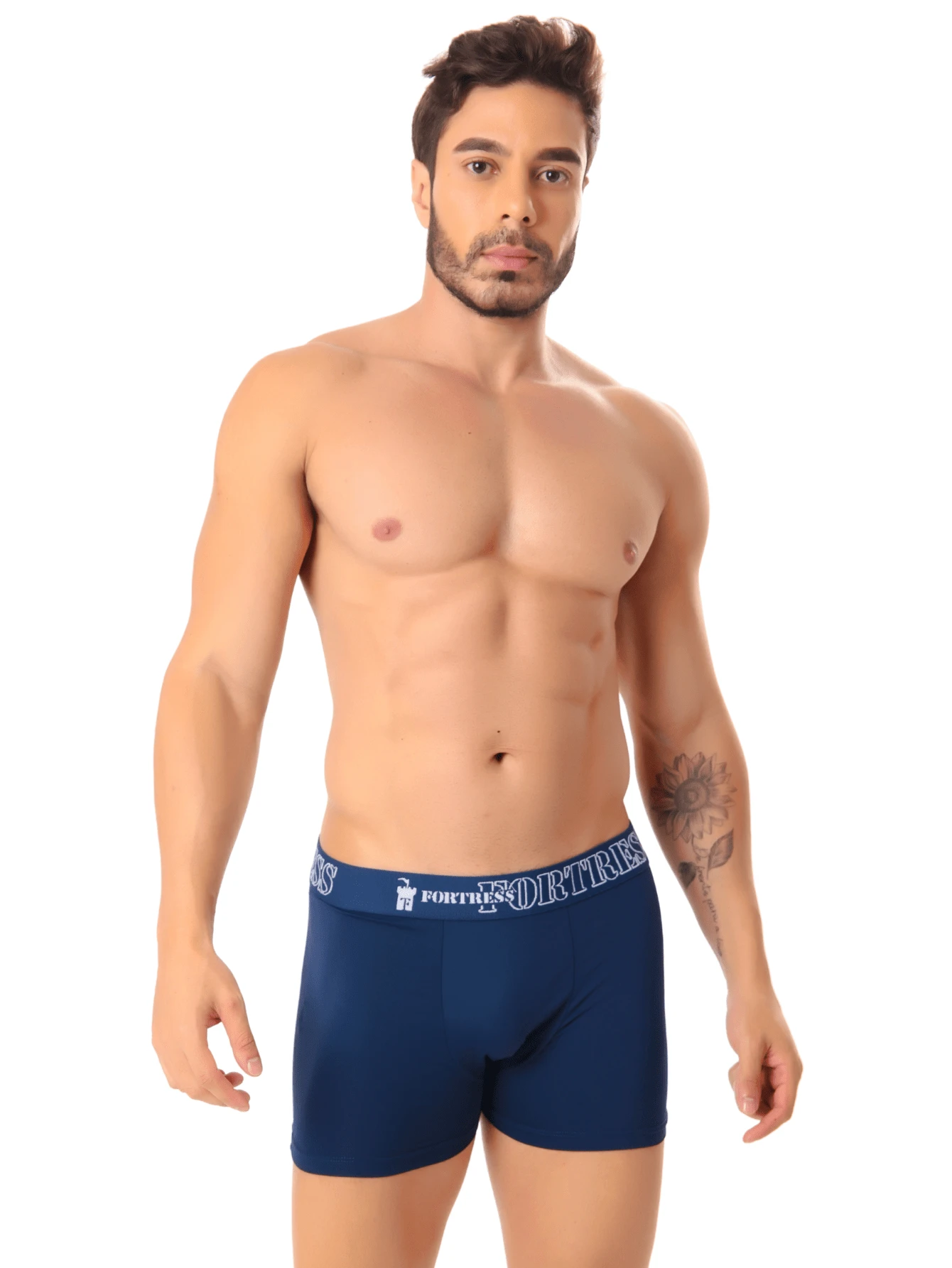 Fortress Microfiber Polyamide Boxer Briefs - 藏蓝色 - 查看 1